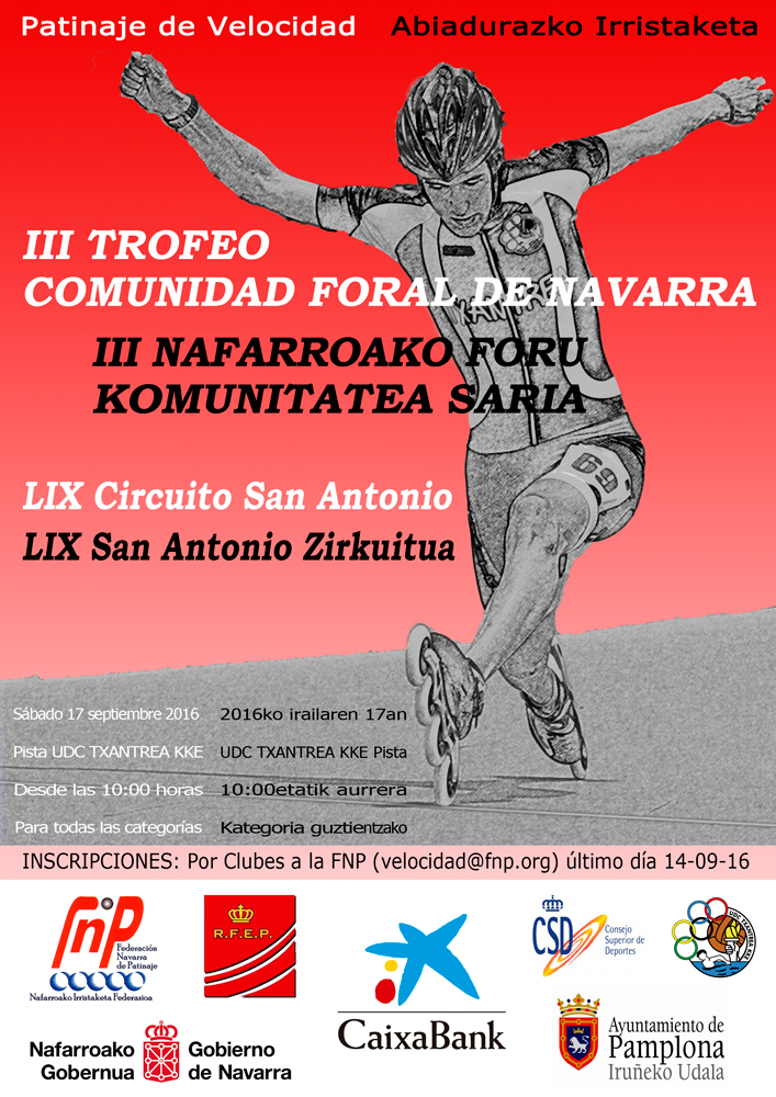 Velocidad - Orden de pruebas del Trofeo Comunidad Foral de Navarra